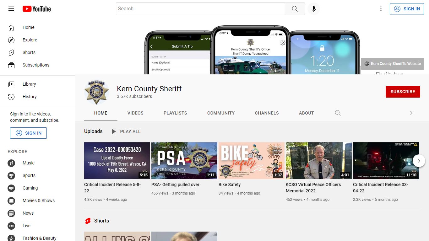 Kern County Sheriff - YouTube